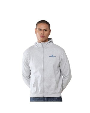 Greys & Blues Unisex Rocky Hoodie with Zip - Grey